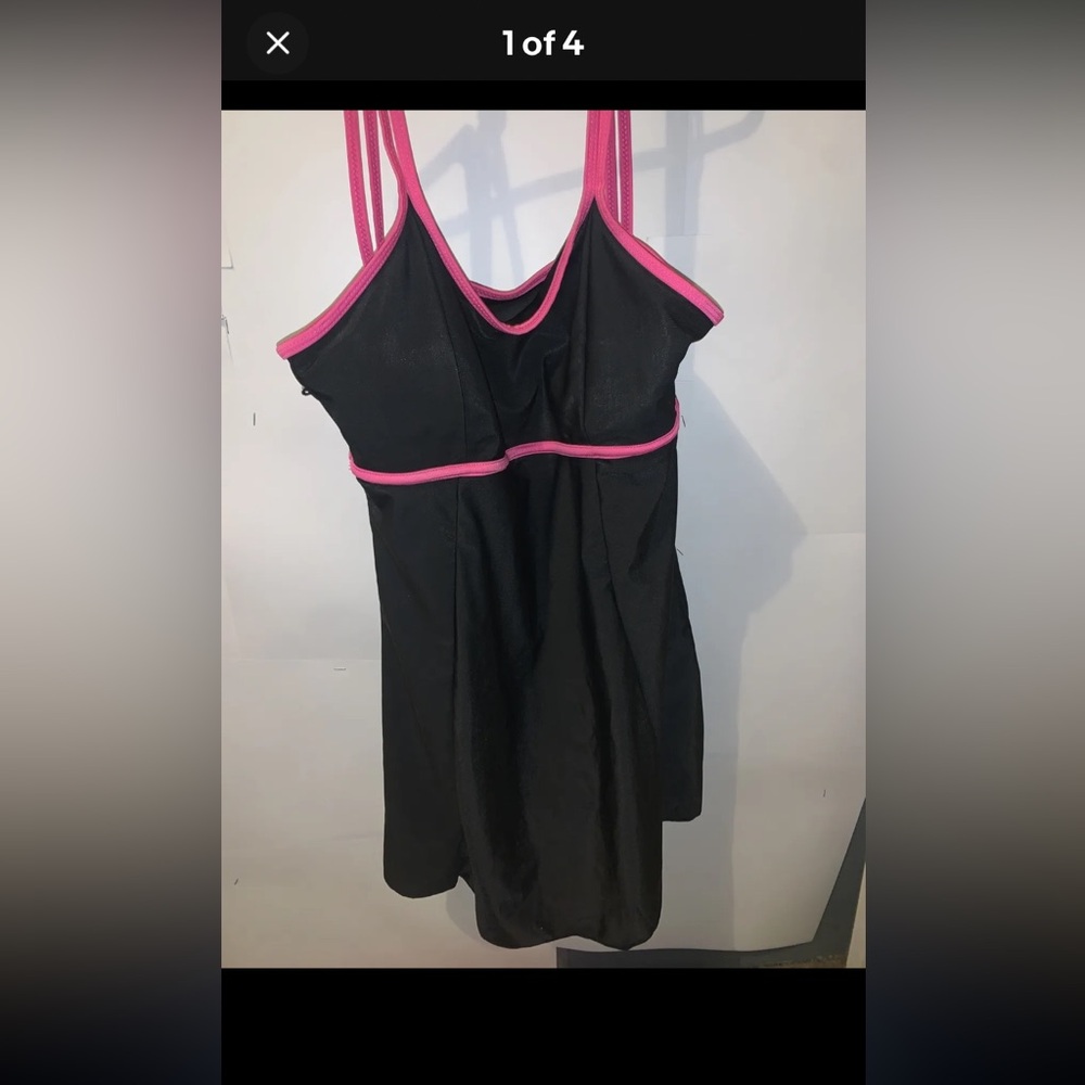 Swimsuits for All Beach Belle Size Xl One Piece Swimsuit Dress Built In Bra